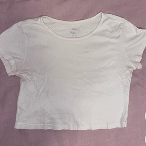 brandy melville white crop top